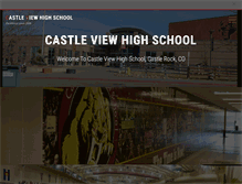 Tablet Screenshot of castleviewhs.com